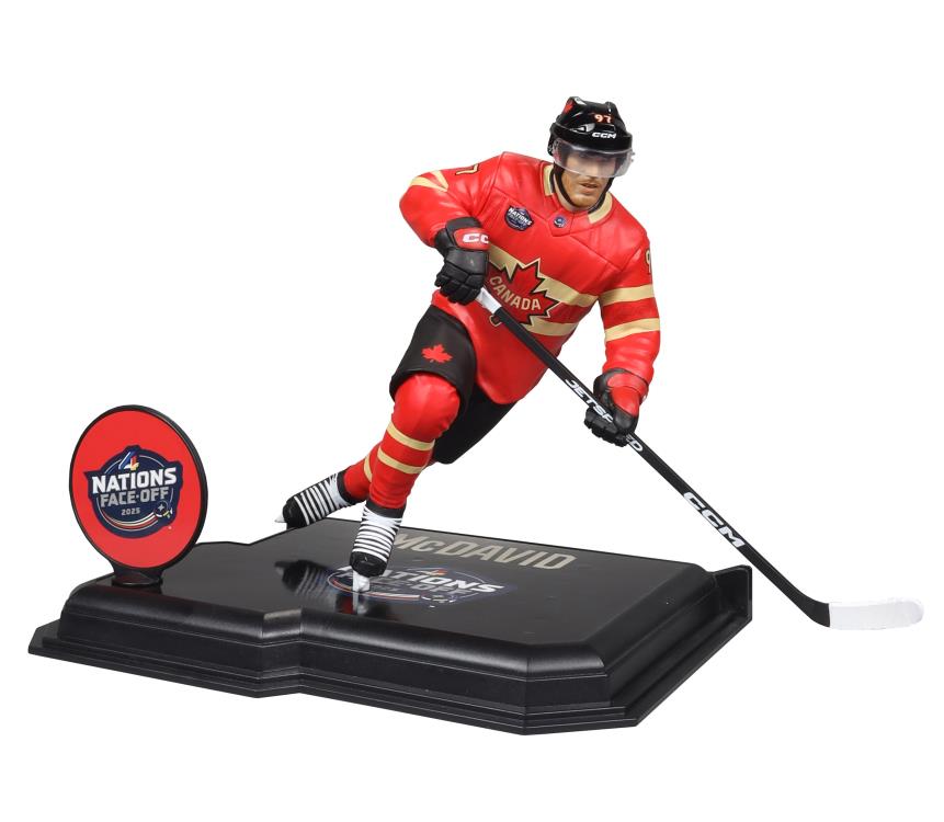 NHL SportsPicks Connor McDavid (Team Canada) 7" Posed Figure Gallery Image 6