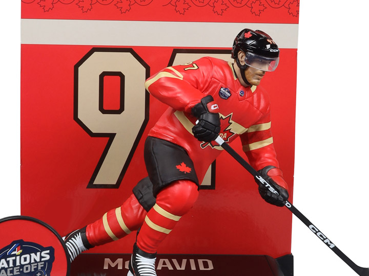 NHL SportsPicks Connor McDavid (Team Canada) 7" Posed Figure Gallery Image 1