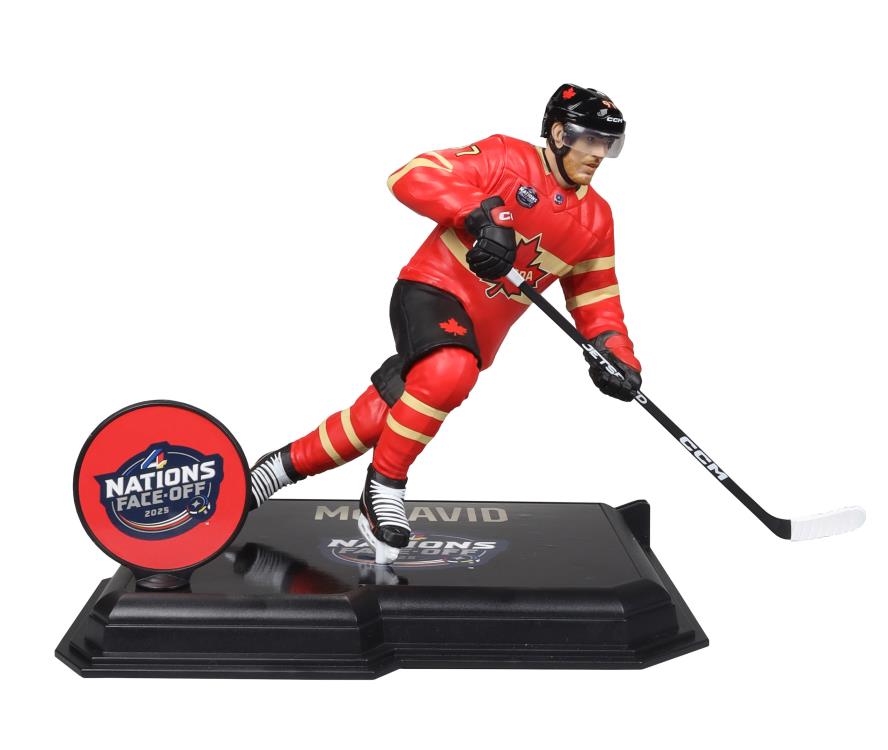 NHL SportsPicks Connor McDavid (Team Canada) 7" Posed Figure Gallery Image 7