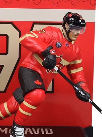 NHL SportsPicks Connor McDavid (Team Canada) 7" Posed Figure Gallery Image 2