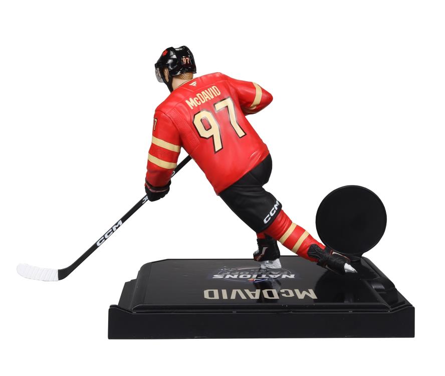NHL SportsPicks Connor McDavid (Team Canada) 7" Posed Figure Gallery Image 8