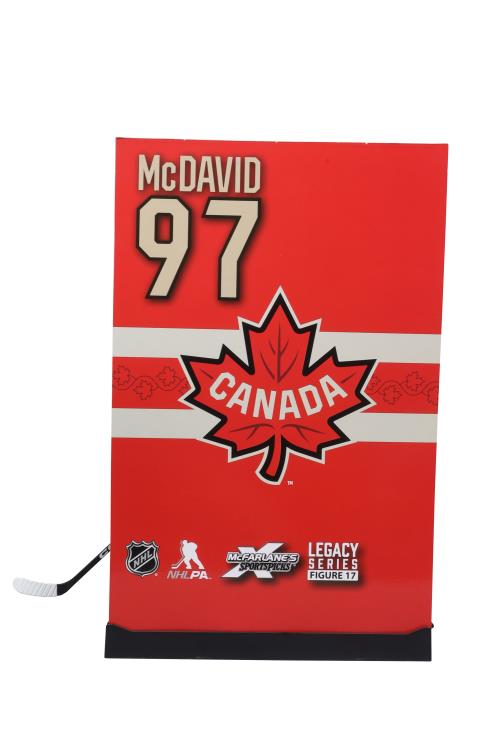 NHL SportsPicks Connor McDavid (Team Canada) 7" Posed Figure Gallery Image 5