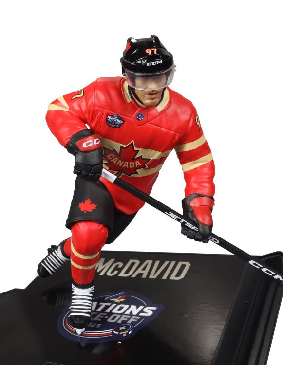 NHL SportsPicks Connor McDavid (Team Canada) 7" Posed Figure Gallery Image 11