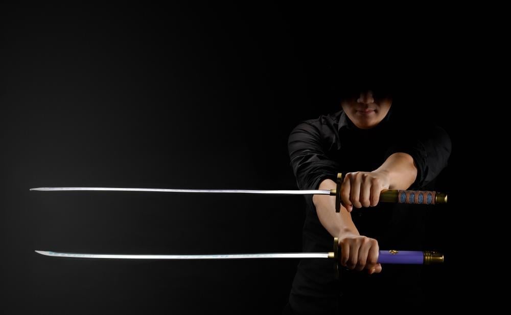 One Piece Proplica Roronoa Zoro Three Sword Style Set Gallery Image 23
