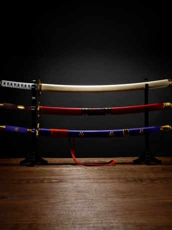 One Piece Proplica Roronoa Zoro Three Sword Style Set Gallery Image 2