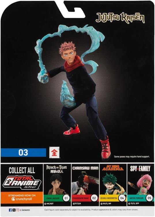 Jujutsu Kaisen Total Anime 03 Yuji Itadori Action Figure
