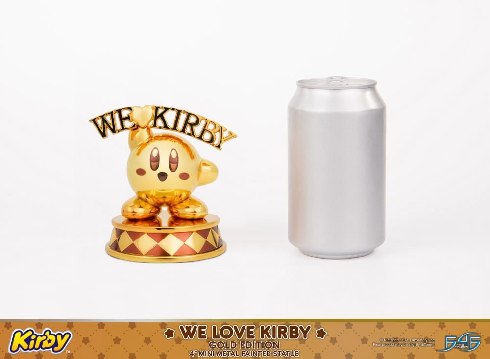 Kirby We Love Kirby (Gold Edition) Mini Metal Statue Gallery Image 12