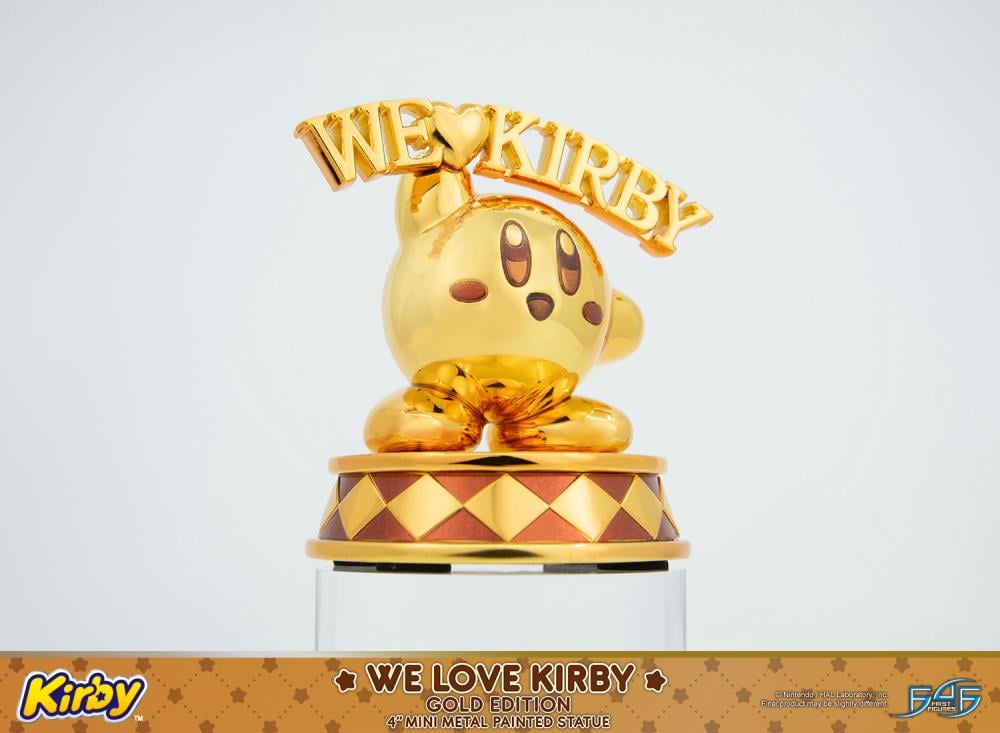 Kirby We Love Kirby (Gold Edition) Mini Metal Statue Gallery Image 11