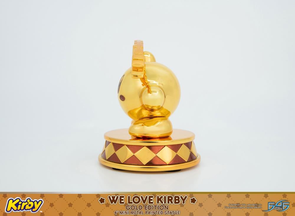 Kirby We Love Kirby (Gold Edition) Mini Metal Statue Gallery Image 6