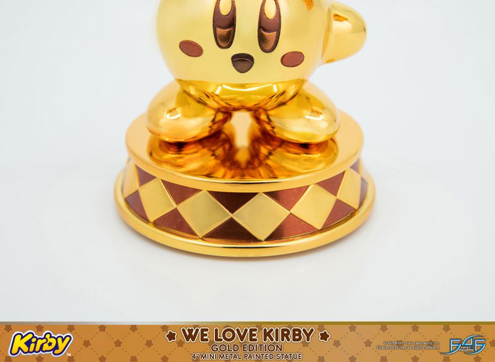 Kirby We Love Kirby (Gold Edition) Mini Metal Statue Gallery Image 14