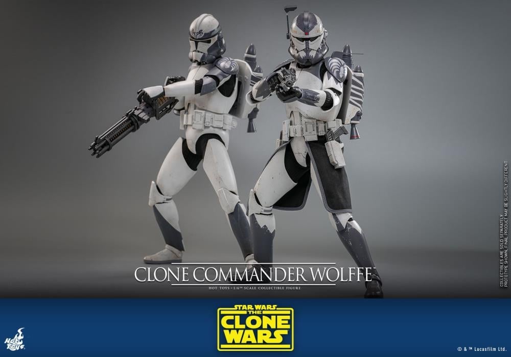 Star Wars: The Clone Wars TMS141 Clone Commander Wolffe 1/6th Scale Collectible Figure Gallery Image 12