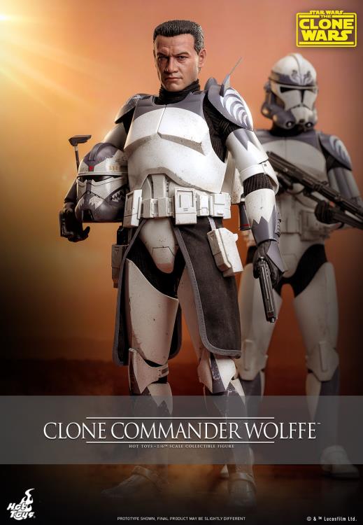 Star Wars: The Clone Wars TMS141 Clone Commander Wolffe 1/6th Scale Collectible Figure Gallery Image 14