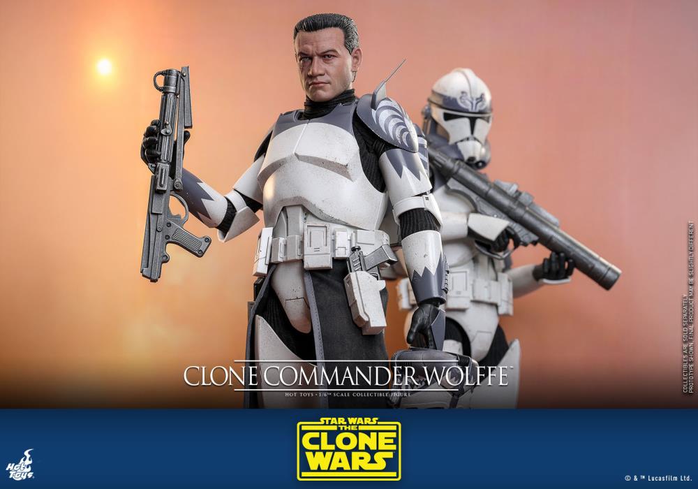 Star Wars: The Clone Wars TMS141 Clone Commander Wolffe 1/6th Scale Collectible Figure Gallery Image 18