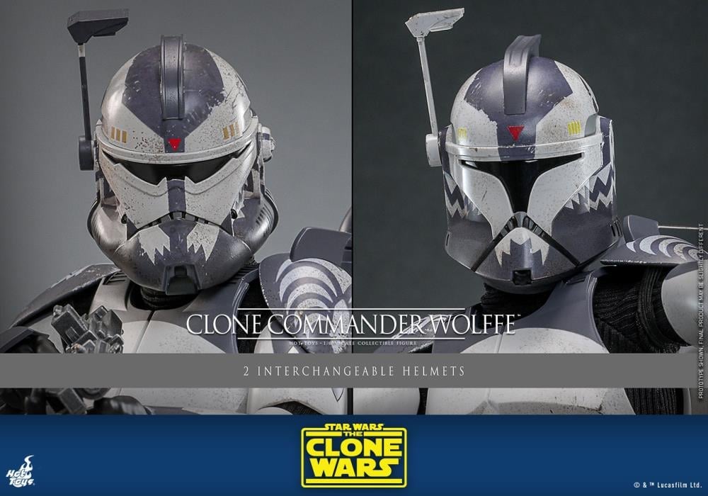 Star Wars: The Clone Wars TMS141 Clone Commander Wolffe 1/6th Scale Collectible Figure Gallery Image 13