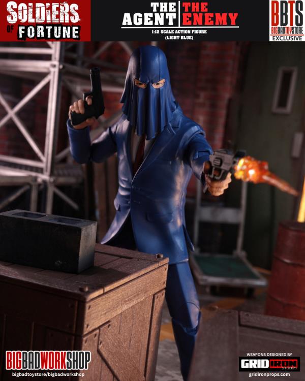 Soldiers of Fortune The Agent/The Enemy (Light Blue) 1/12 Scale Action Figure Gallery Image 5