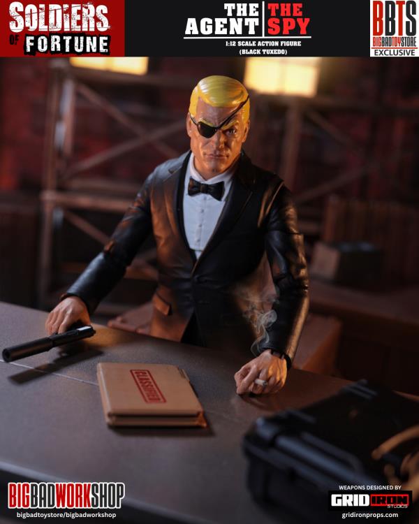 Soldiers of Fortune The Agent/The Spy (Black Tuxedo) 1/12 Scale Action Figure Gallery Image 9