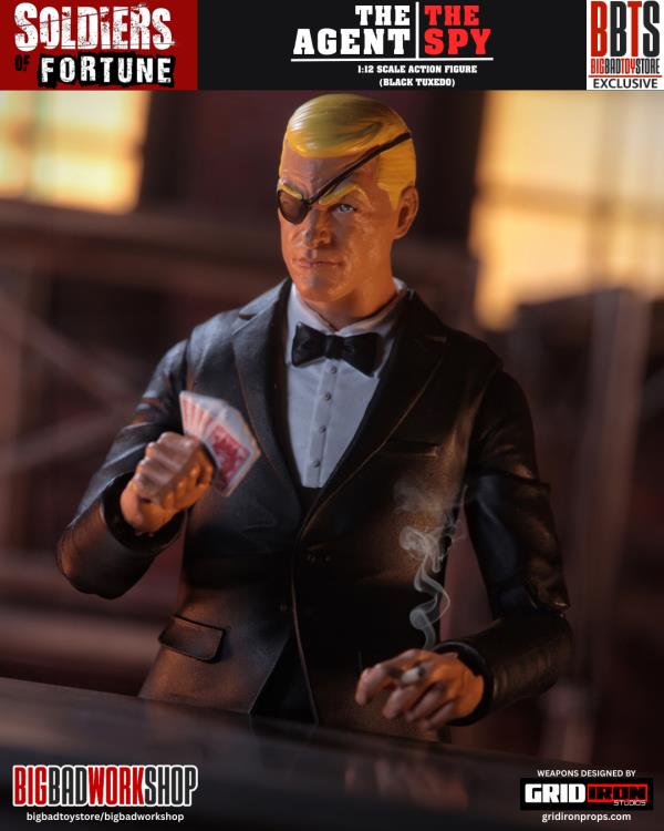 Soldiers of Fortune The Agent/The Spy (Black Tuxedo) 1/12 Scale Action Figure Gallery Image 10