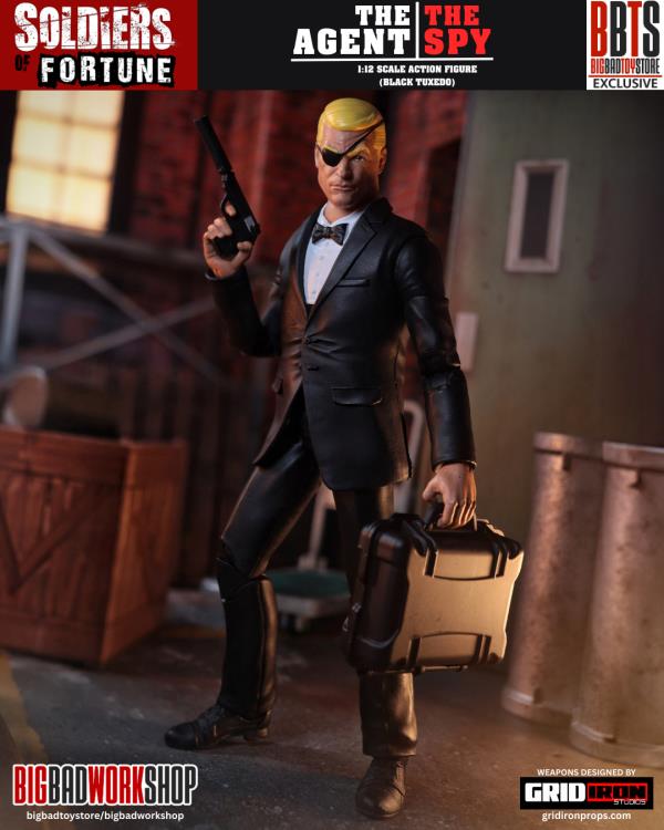 Soldiers of Fortune The Agent/The Spy (Black Tuxedo) 1/12 Scale Action Figure Gallery Image 7