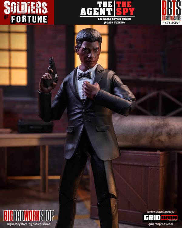 Soldiers of Fortune The Agent/The Spy (Black Tuxedo) 1/12 Scale Action Figure Gallery Image 6