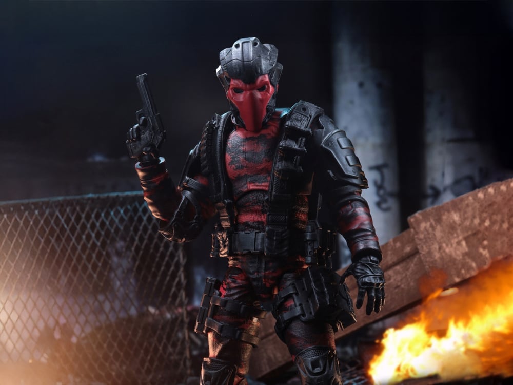 Soldiers of Fortune Close Combat Operative (Red/Black Camo) 1/12 Scale Action Figure Gallery Image 1