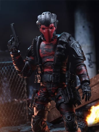 Soldiers of Fortune Close Combat Operative (Red/Black Camo) 1/12 Scale Action Figure Gallery Image 2