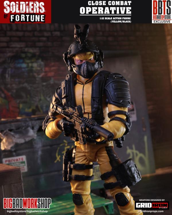Soldiers of Fortune Close Combat Operative (Yellow/Black) 1/12