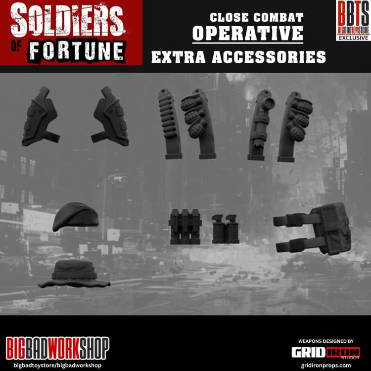Soldiers of Fortune Close Combat Operative (Yellow/Black) 1/12 Scale Action Figure Gallery Image 11