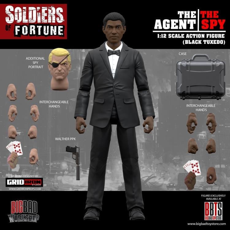 Soldiers of Fortune Set of Six 1/12 Scale Action Figures (with Bonus Figure) Gallery Image 27