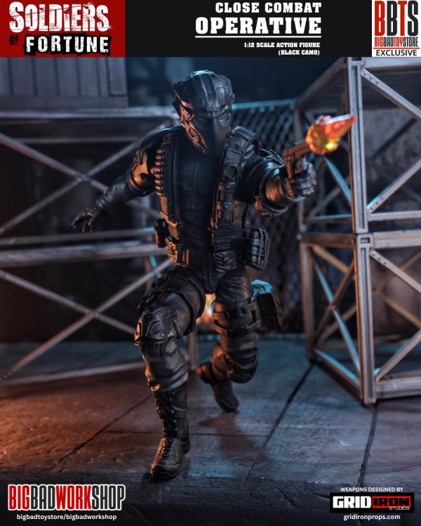 Soldiers of Fortune Set of Six 1/12 Scale Action Figures (with Bonus Figure) Gallery Image 32