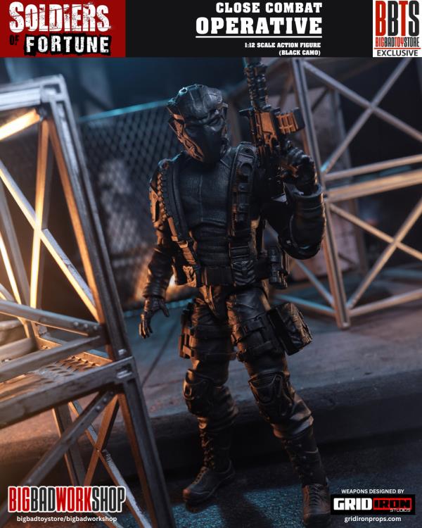 Soldiers of Fortune Set of Six 1/12 Scale Action Figures (with Bonus Figure) Gallery Image 33