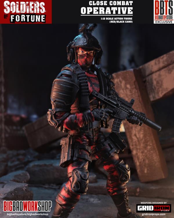 Soldiers of Fortune Set of Six 1/12 Scale Action Figures (with Bonus Figure) Gallery Image 42