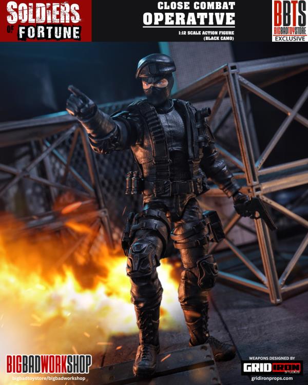 Soldiers of Fortune Set of Six 1/12 Scale Action Figures (with Bonus Figure) Gallery Image 28