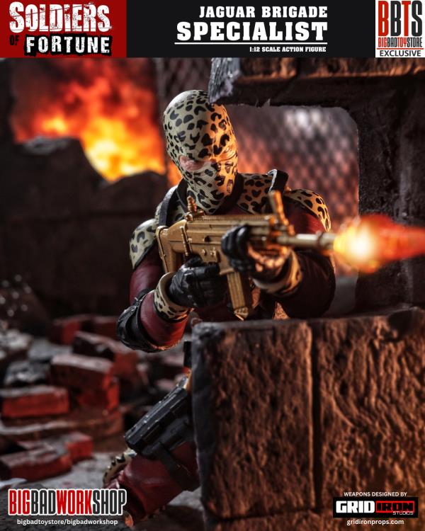 Soldiers of Fortune Set of Six 1/12 Scale Action Figures (with Bonus Figure) Gallery Image 5