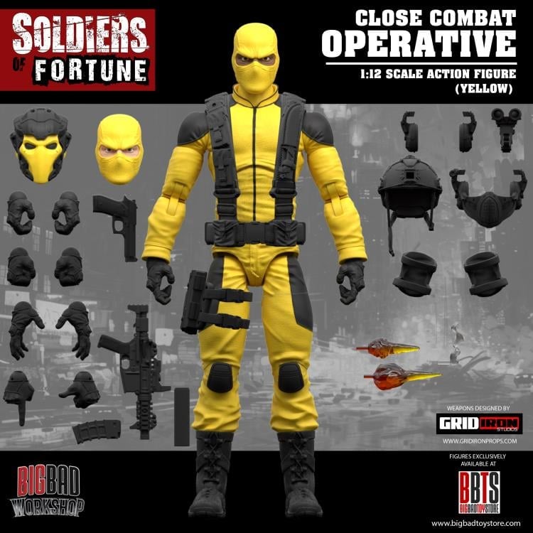Soldiers of Fortune Set of Six 1/12 Scale Action Figures (with Bonus Figure) Gallery Image 52