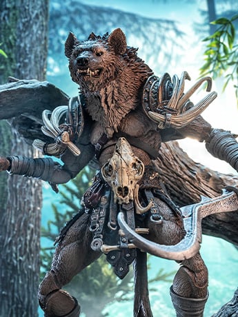 Mythic Legions: Reign of the Beasts Mwindajii the Cackler Action Figure Gallery Image 2