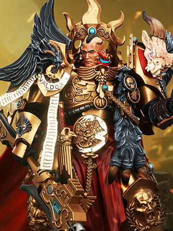Warhammer: The Horus Heresy Legio Custodes Constantin Valdor, Captain-General of the Legio Custodes 1/18 Scale Action Figure Gallery Image 2