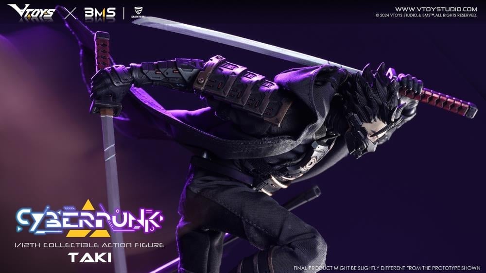 Cyberpunk Samurai Taki 1/12 Scale Action Figure (with Bonus) Gallery Image 6
