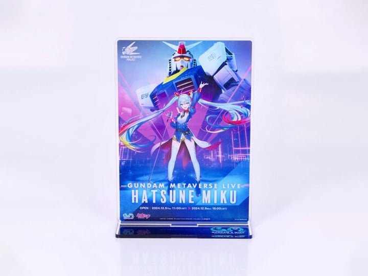 Mobile Suit Gundam x Hatsune Miku Key Visual Ver. Exclusive Acrylic Stand Gallery Image 1