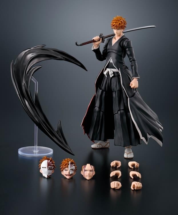 Bleach S.H.Figuarts Ichigo Kurosaki (Getsugatensho Ver.) Action Figure Gallery Image 8