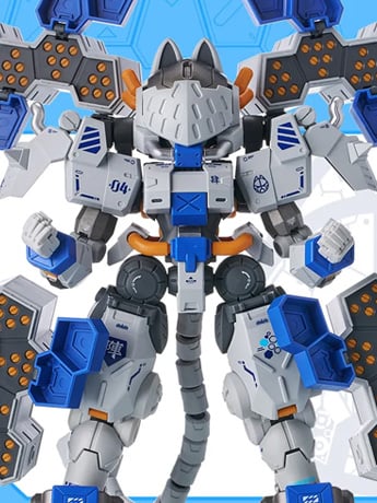 Iron Roars Maneuver Armored Walker C.A.T.-04 Zhen 1/60 Scale Model Kit