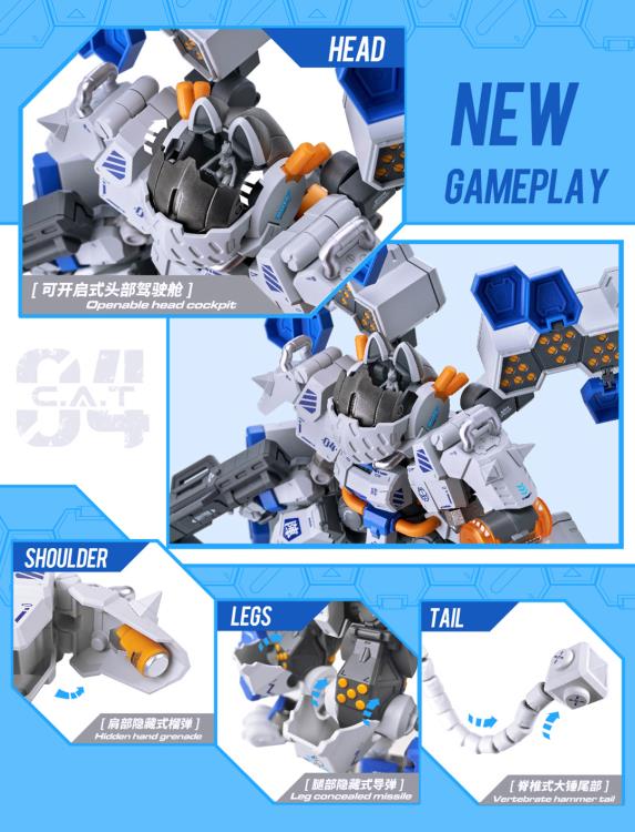 Iron Roars Maneuver Armored Walker C.A.T.-04 Zhen 1/60 Scale Model Kit
