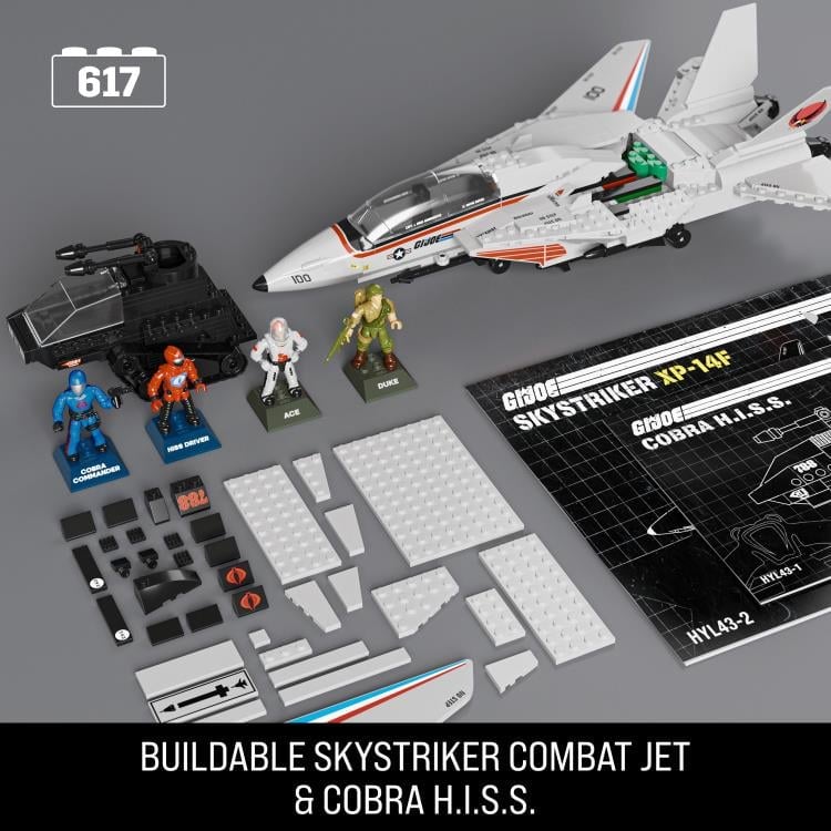 G.I. Joe Mega Bloks Skystriker XP-14F vs. Cobra H.I.S.S. Collector Building Set Gallery Image 11