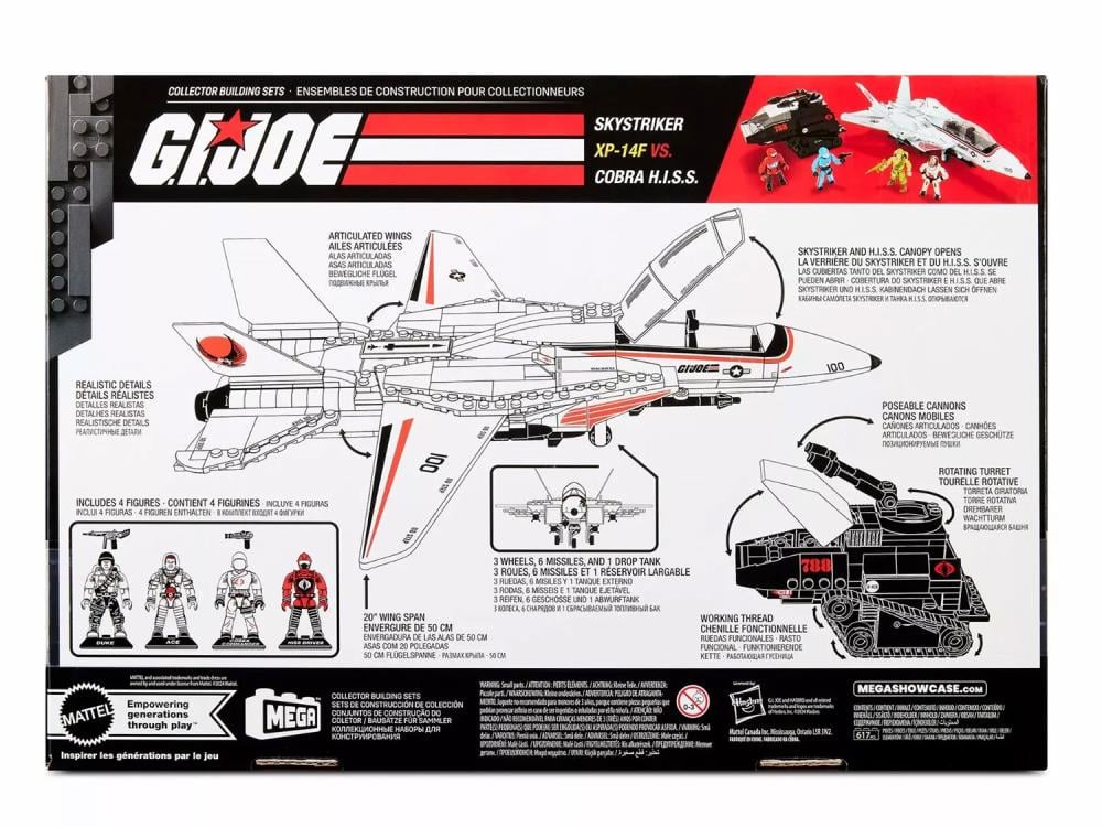 G.I. Joe Mega Bloks Skystriker XP-14F vs. Cobra H.I.S.S. Collector