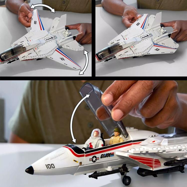 G.I. Joe Mega Bloks Skystriker XP-14F vs. Cobra H.I.S.S. Collector Building Set Gallery Image 9