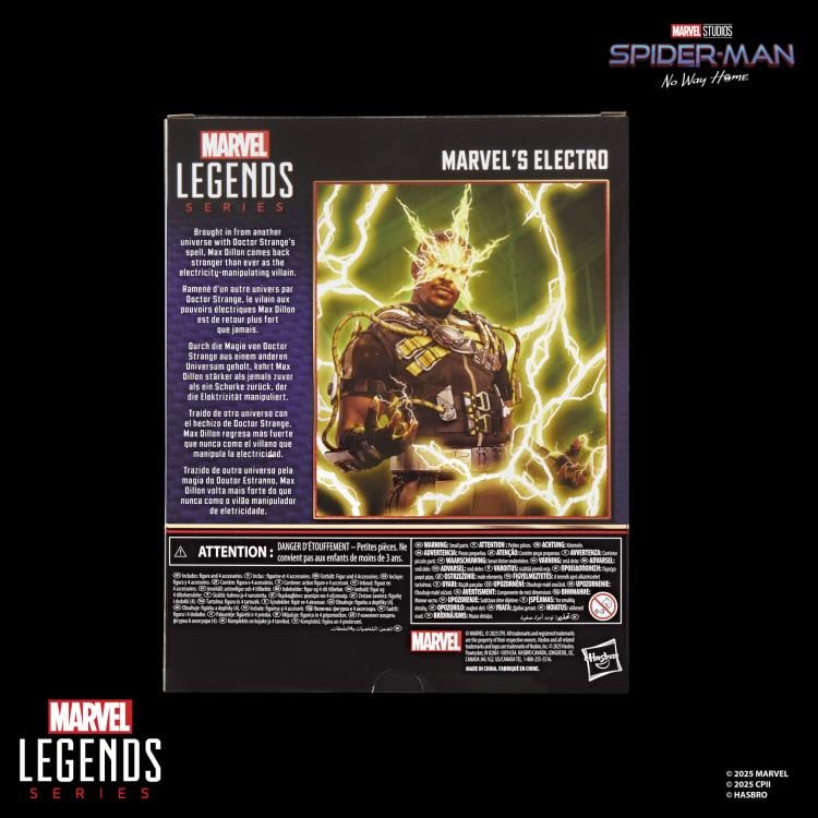 Spider-Man: No Way Home Marvel Legends Electro Deluxe Action Figure Gallery Image 12