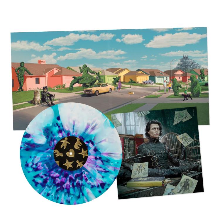 Edward Scissorhands Deluxe Original Motion Picture Soundtrack Vinyl LP ("Snow Dance" Color) Gallery Image 4