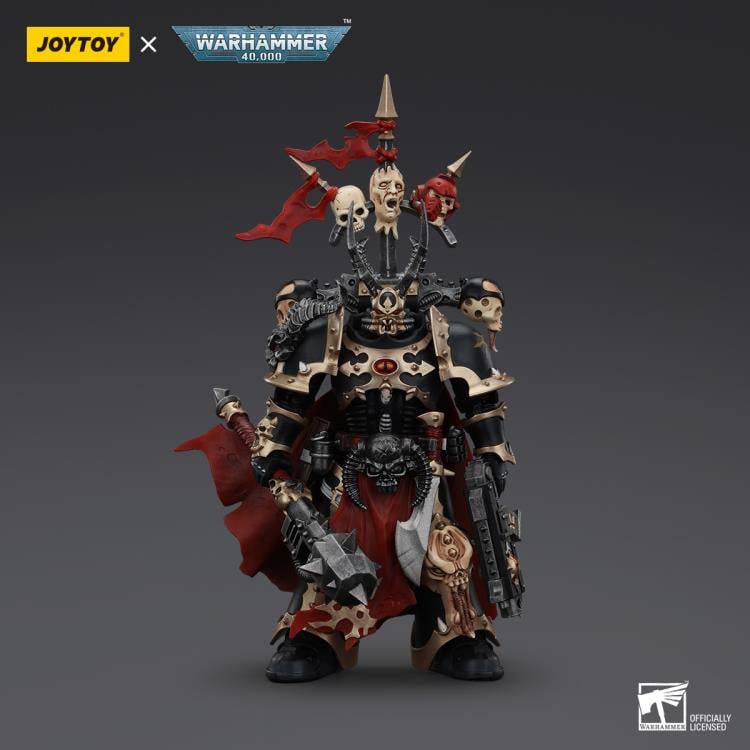 Warhammer 40K Chaos Space Marines Black Legion Chosen Champion with Bolter and Power Maul 1/18 Scale Action Figure Gallery Image 5