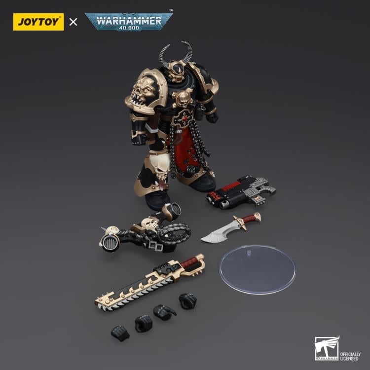 Warhammer 40K Chaos Space Marines Black Legion Chosen with Combi-Weapon and Chainsword 1/18 Scale Action Figure Gallery Image 9