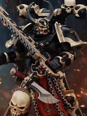 Warhammer 40K Chaos Space Marines Black Legion Chosen with Combi