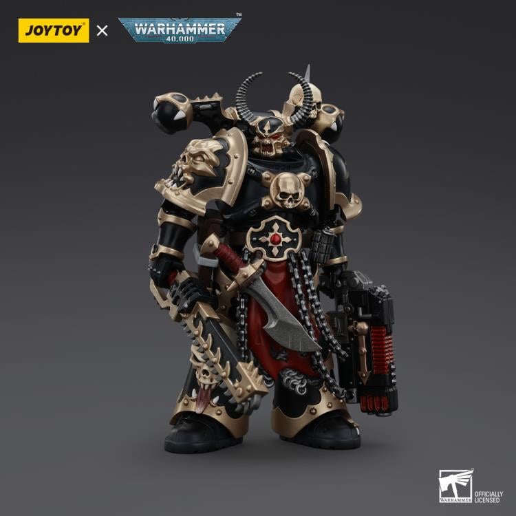 Warhammer 40K Chaos Space Marines Black Legion Chosen with Combi-Weapon and Chainsword 1/18 Scale Action Figure Gallery Image 7